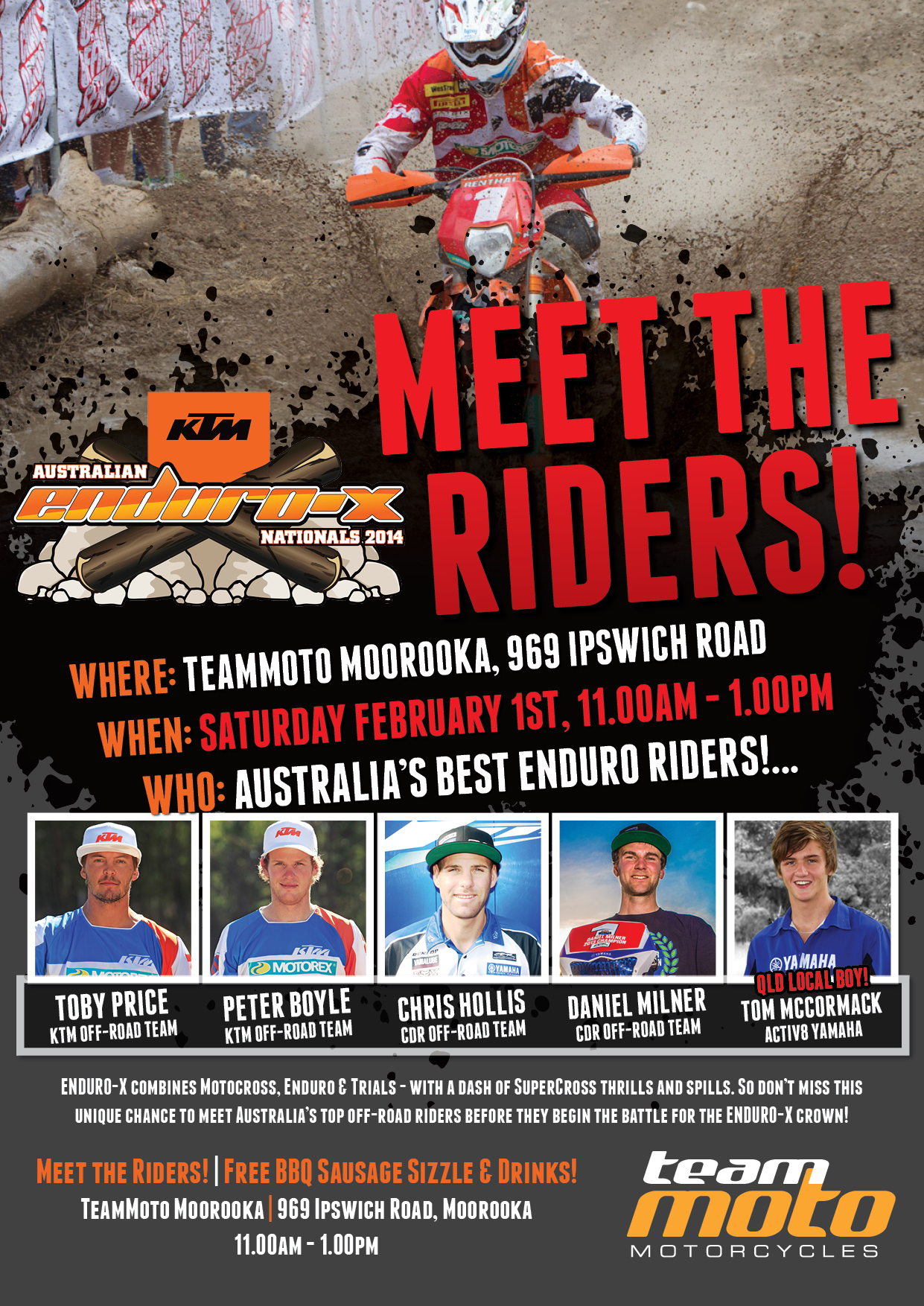 Enduro-X Meet the Riders Poster FINAL Enduro-X Meet the Riders Poster FINAL