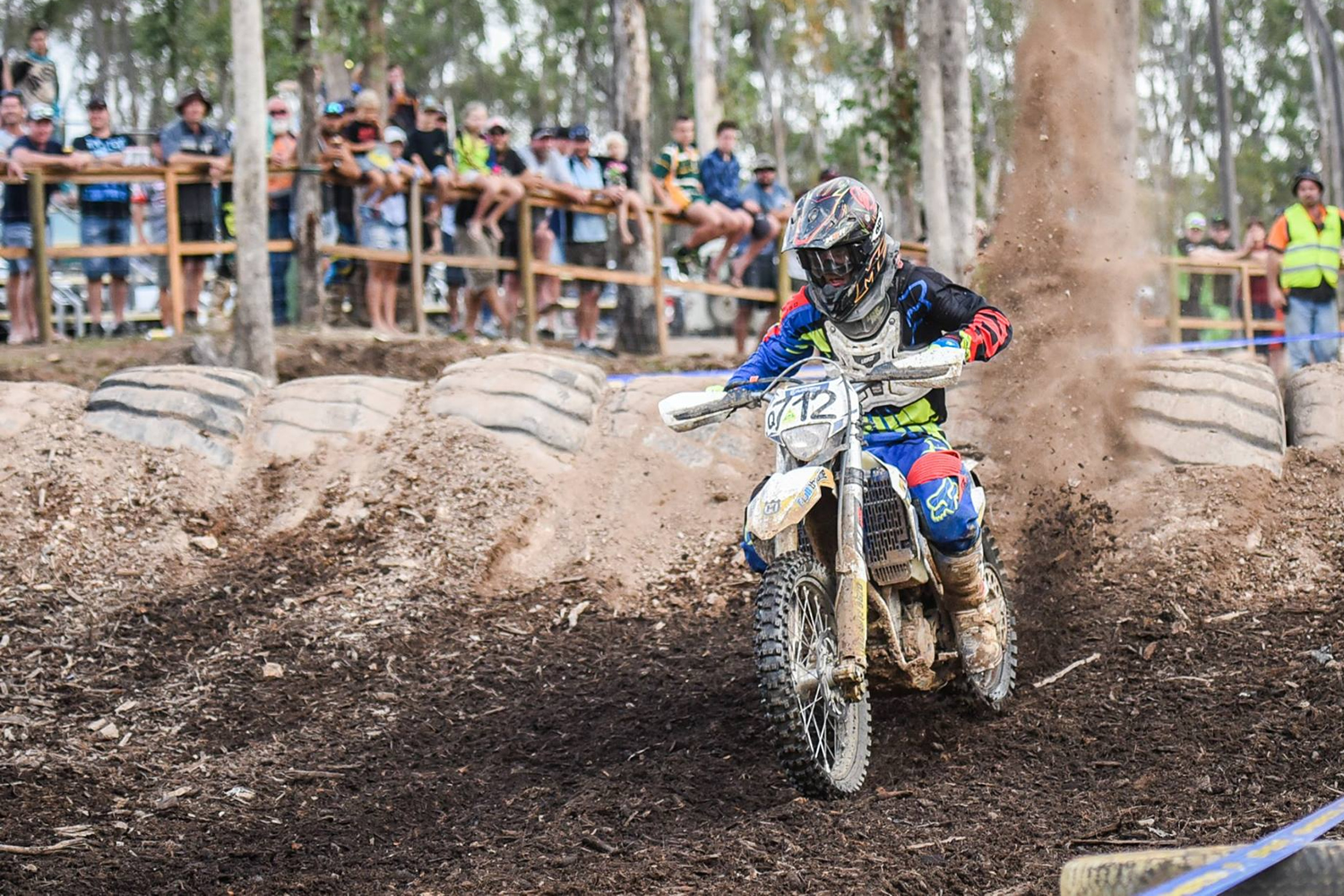 Fraser Higlett aboard his Husqvarana FE 250 Fraser Higlett aboard his Husqvarana FE 250