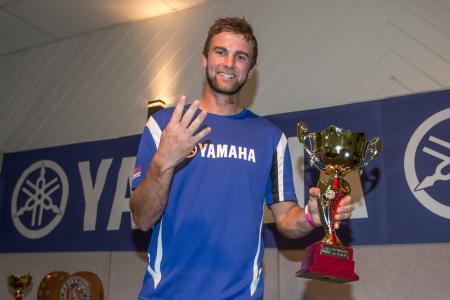 Daniel Milner celebrates four A4DE victories in a row Daniel Milner celebrates four A4DE victories in a row