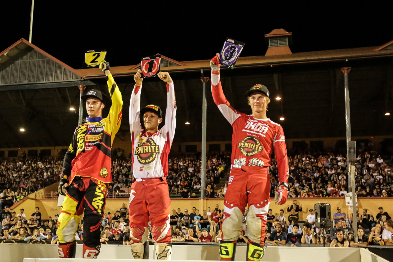 Richardson Stands on the SX2 podium alongside Clout and Decotis FifitySix Clix Richardson Stands on the SX2 podium alongside Clout and Decotis FifitySix Clix