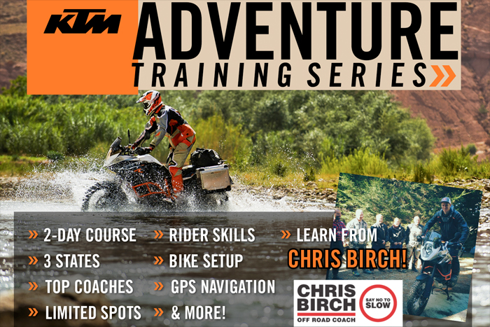 KTM ADVENTURE RIDER TRAINING WITH CHRIS BIRCH