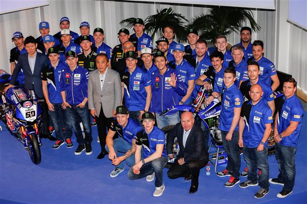 Yamaha officials with the 2016 riders