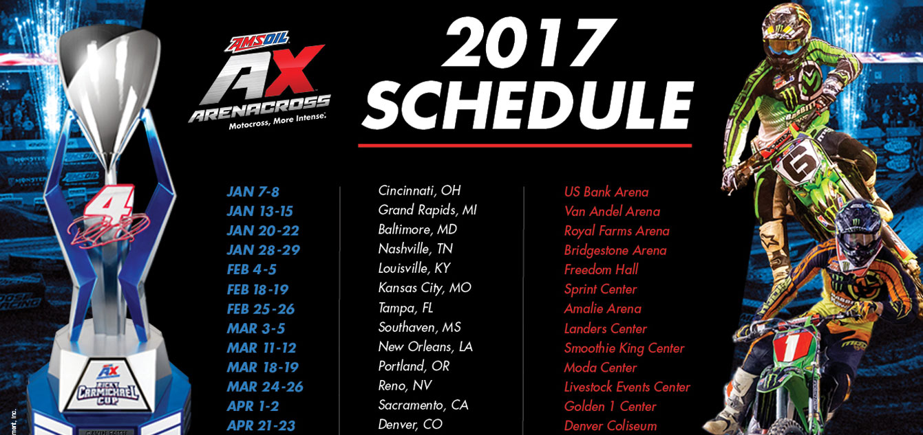 2017 AMSOIL Arenacross Schedule Released