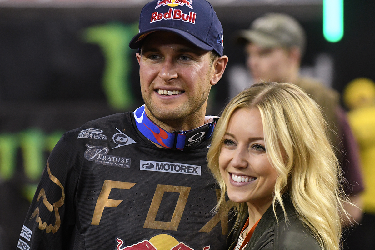 The Dungey family was all smiles after the Main Event  of the 2017 Monster Energy Supercross event in Atlanta.