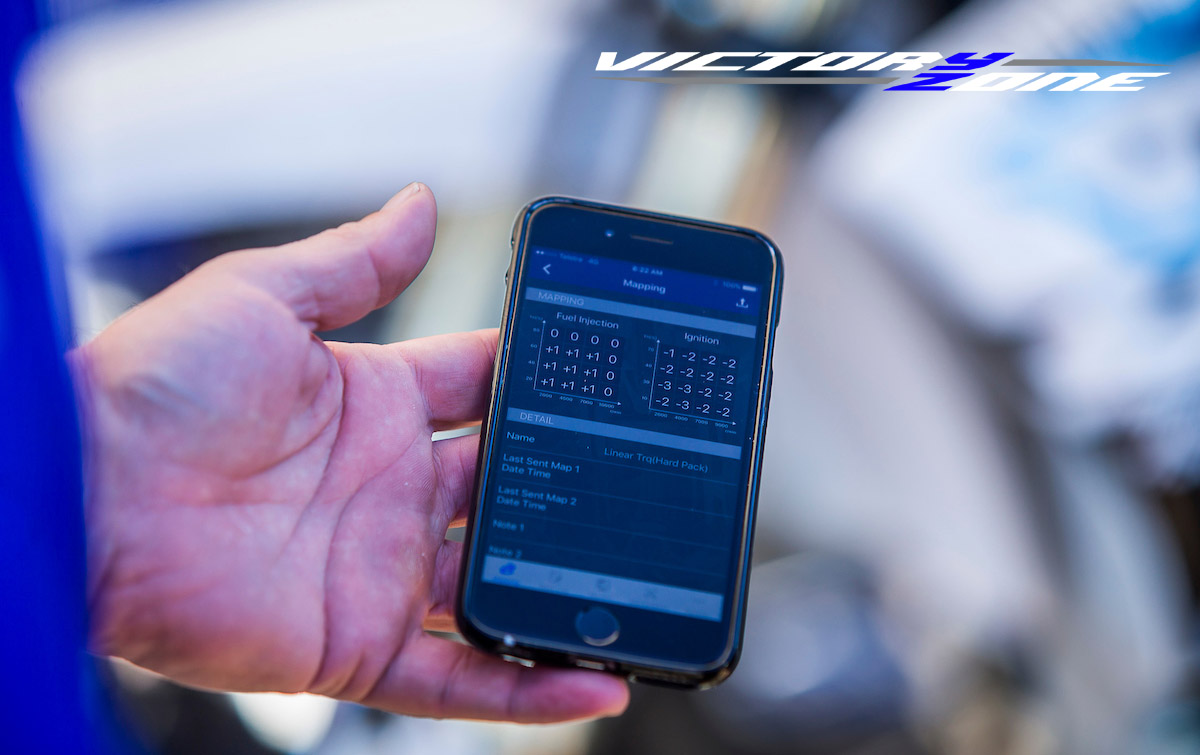 VICTORY ZONE: TUNE YOUR 2018 YZ450F VIA SMARTPHONE