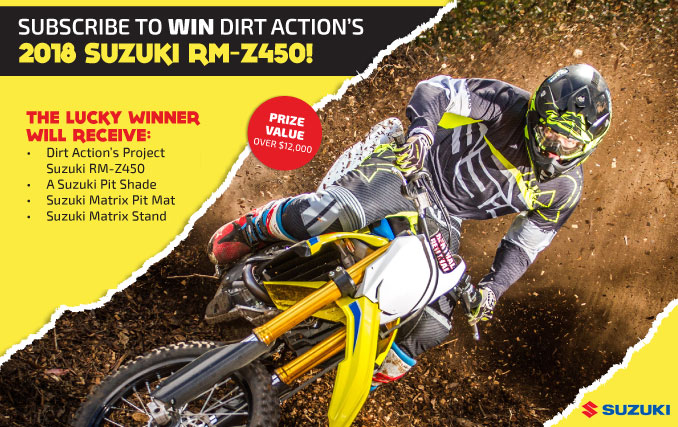 Subscribe to WIN Dirt Action's 2018 Suzuki RM-Z450!